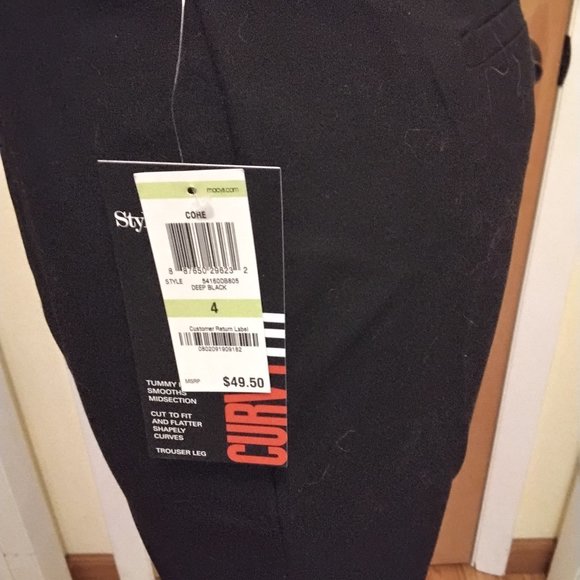 NWT Style & co black slacks - Picture 2 of 4